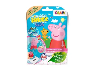 Craze Inkee vegán fürdőgolyó csomag pepa malac nyomda figurával, eper aromával