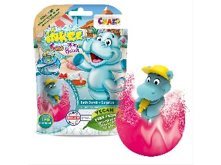 Craze Inkee vegán fürdőgolyó csomag víziló figurával, dinnye aromával