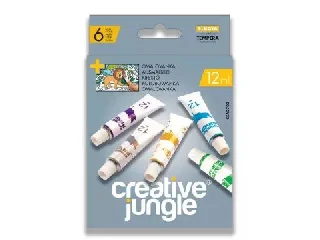 Creative Jungle 6 darabos tubusos tempera készlet kifestővel