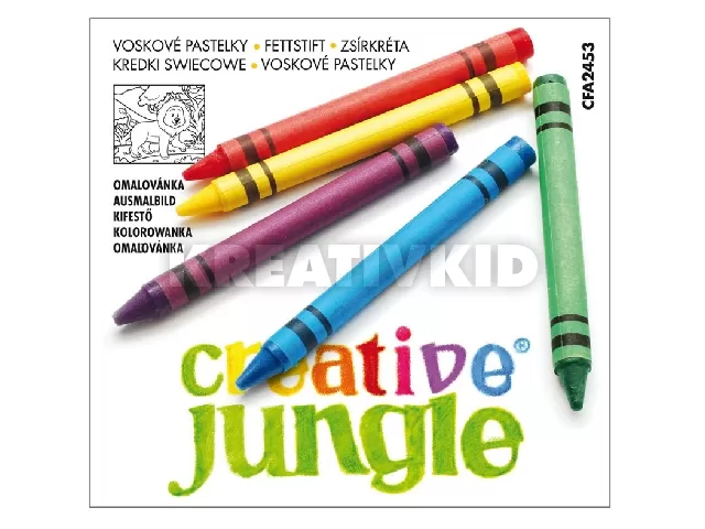 Creative Jungle zsírkréta 12 darabos készlet