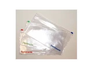 Csekktartó cipzáras