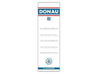 Cserecímke, iratrendezőhöz, kétoldalas, 48x153 mm, DONAU, fehér