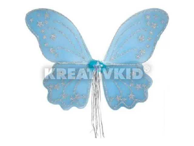 Csillámos pillangó szárny kék