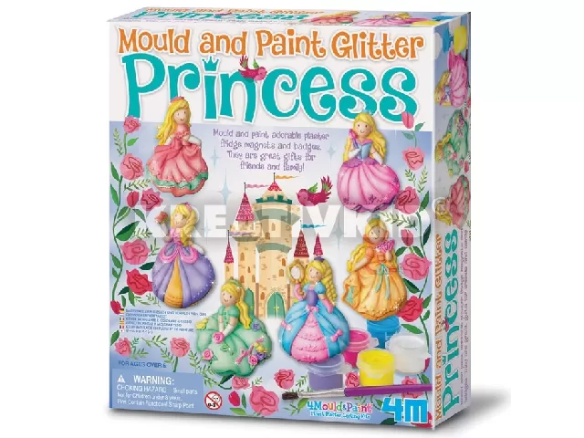 Csillogó hercegnő gipszkiöntő készlet