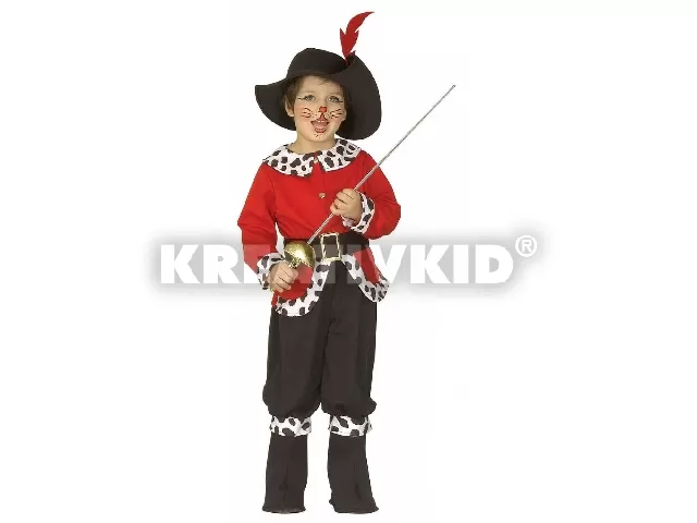 Csizmás Kandúr jelmez 116 cm-es