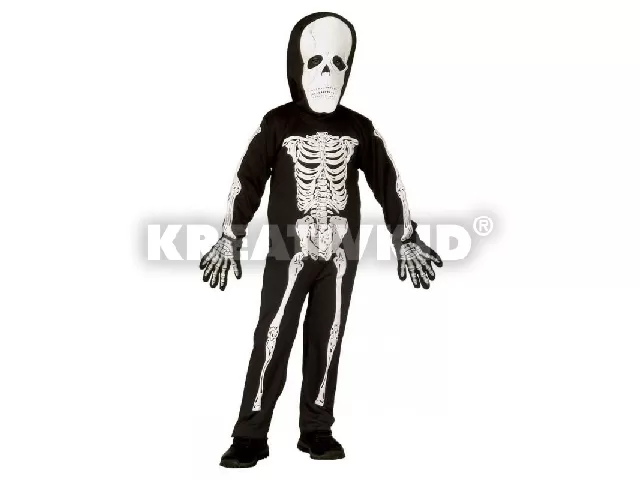 Csontváz jelmez 110 cm-es