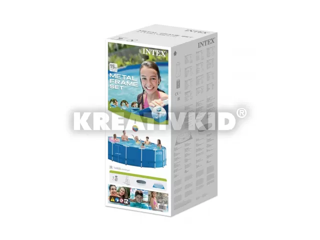 Csővázas medence szűrővel - 457 x 122 cm (kék)