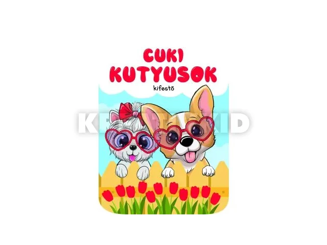 Cuki kutyusok kifestő