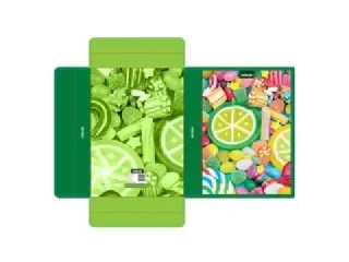 Cukorka mintás hullámkarton füzetbox - A4