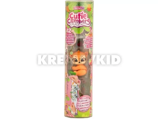 Cutie Climbers Cuki indázók játékfigura, 1. széria - Flo, a róka