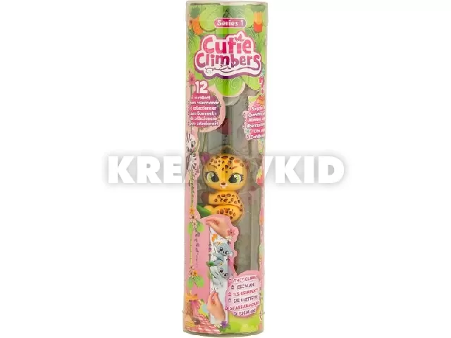 Cutie Climbers Cuki indázók játékfigura, 1. széria - Lennie, a leopárd