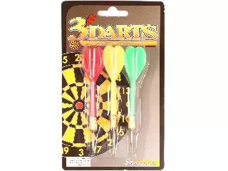Darts fémhegyű dobónyíl 3 darabos készlet