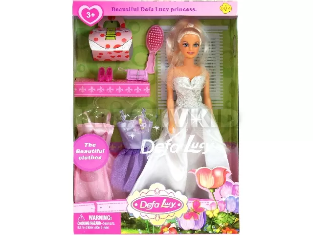 Defa Lucy hercegnő baba három ruhával - 30 cm, többféle