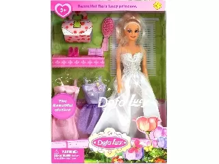 Defa Lucy hercegnő baba három ruhával - 30 cm, többféle