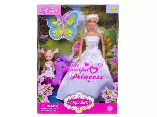 Defa Lucy hercegnő baba kislánnyal és pónival - többféle