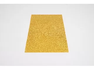 Dekorgumi glitteres 20*30cm 2 mm vastag - Arany
