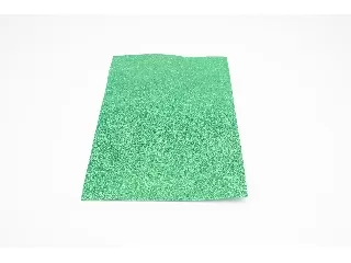 Dekorgumi glitteres 20*30cm 2 mm vastag - Zöld