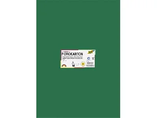 Dekorkarton, 2 oldalas, 50x70 cm, 300 g, 10 lap, FOLIA, fenyőzöld