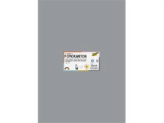 Dekorkarton, 2 oldalas, 50x70 cm, 300 g, 10 lap, FOLIA, kőszürke