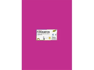 Dekorkarton, 2 oldalas, 50x70 cm, 300 g, 10 lap, FOLIA, rózsaszín