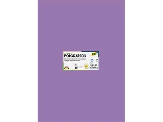 Dekorkarton, 2 oldalas, 50x70 cm, 300 g, 10 lap, FOLIA, sötét orgonalila