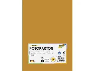 Dekorkarton, 2 oldalas, A4, 300 g, 50 lap, FOLIA, terrakotta