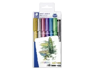 Dekormarker, 1-2 mm, kúpos, STAEDTLER 