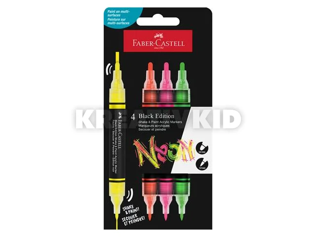 Dekormarker készlet, 1,0/3,0 mm, kétvégű, akril, FABER-CASTELL 