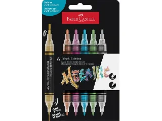 Dekormarker készlet, 1,0/3,0 mm, kétvégű, akril, FABER-CASTELL 