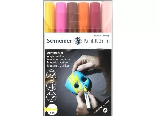Dekormarker készlet, akril, 2 mm, SCHNEIDER 