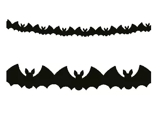 Denevér girland, 3m