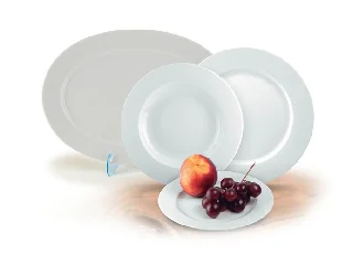 Desszertes tányér,ROTBERG, fehér, 19 cm, 6db-os szett, 