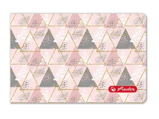 Diákigazolványtartó Háromszögek egymáson ,puha, 10 kártyához