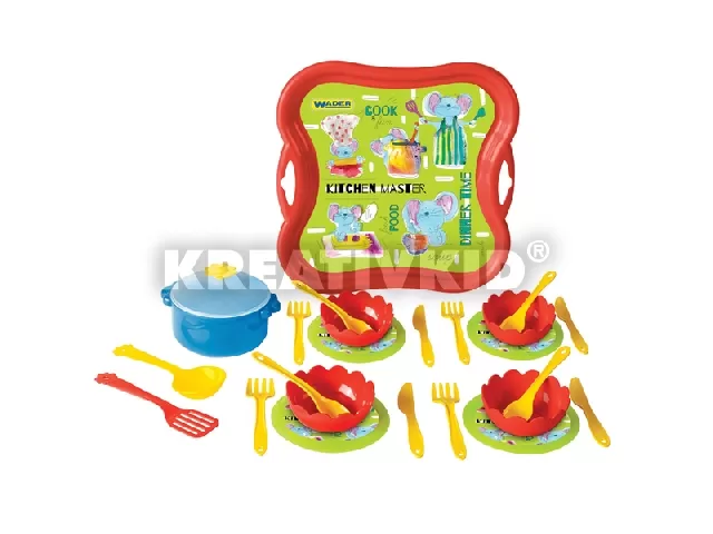 Wader: Dinner Time - nagy étkészlet tálcával