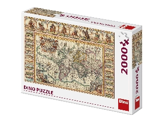 Dino Puzzle 2000 db - Világtérkép