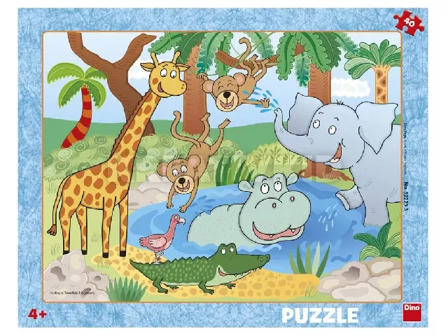 Dino Puzzle 40 db - állatkert