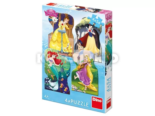 Dino Puzzle 4x54 db - Hercegnők