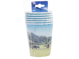 Dinos 6 db-os papír pohár 250 ml