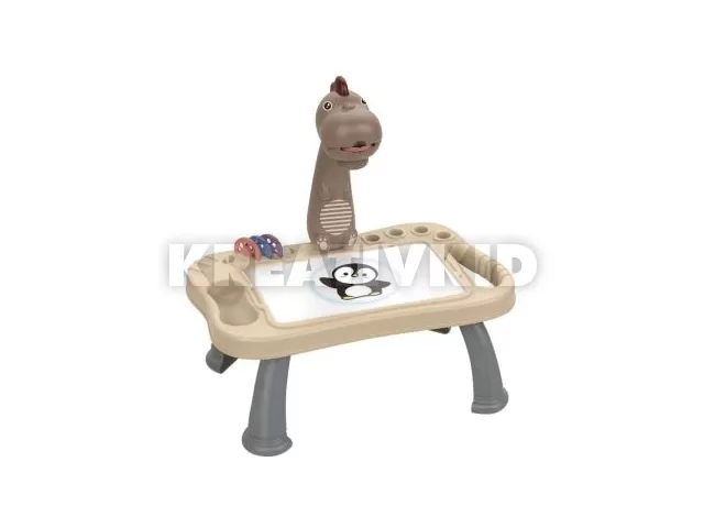 Dinós vetítő rajzasztal tollakkal, 48 ábrával