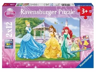 Disney Hercegnők 2 x 12 db-os puzzle