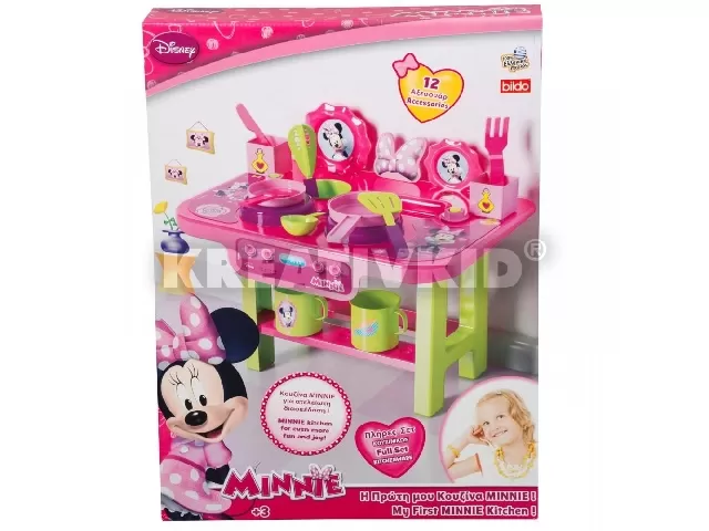 Disney Minnie egér játékkonyha, 12 kiegészítővel