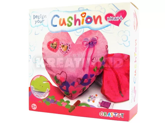 Díszíthető párna (szív)