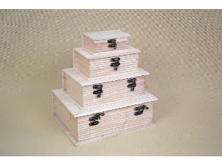 Doboz szett, könyv alakú (4 db-os) 24x9x18-10x4,5x7cm