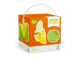 DODO Alapok puzzle Zöldség és gyümölcs 2-3-4 db