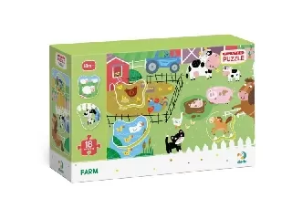 Dodo: Farm puzzle kivehető elemekkel - 18 darabos