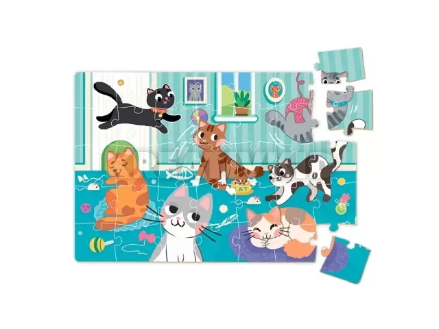 DODO MINI PUZZLE ŐRÜLT MACSKÁK 35 DB