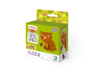 Dodo: Puzzle & Színező, 16 darabos - Medvebocs