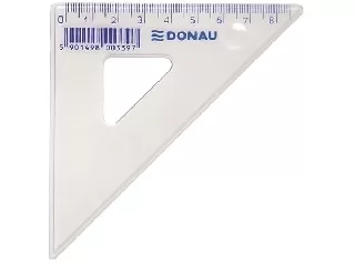 Donau - Műanyag háromszög vonalzó - 8,5 cm
