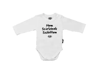 Dorko hosszú ujjú kombidressz Nem szürkének születtem mintával fehér 62