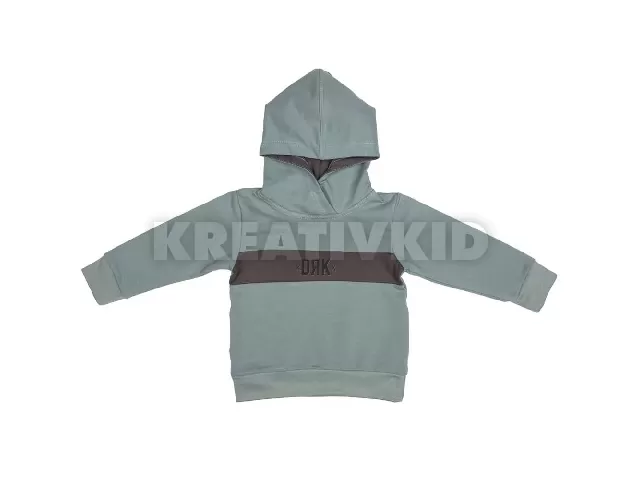 Dorko kapucnis pulóver DRK mintával sötétmenta 92